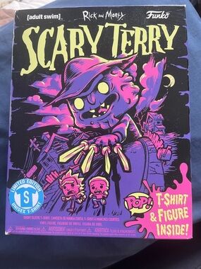 NWT Rick & Morty Funko Scary Terry Pop! Box – w/small tshirt